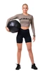 Oberteil für Frauen Nebbia Hero Sporty Hero crop top long sleeve mocha