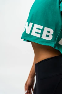 Oberteil für Frauen Nebbia POWERHOUSE Oversized Crop Top green