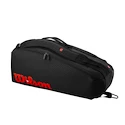 Schlägertasche Wilson  Clash V3 6PK Racquet Bag Black/Infrared