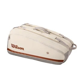 Schlägertasche Wilson Roland Garros 2025 Super Tour 9PK Cream/Clay