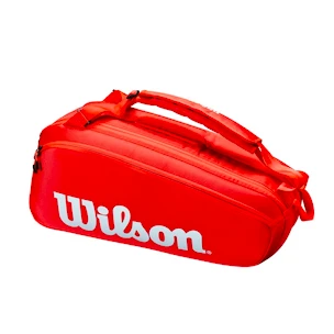 Schlägertasche Wilson  Super Tour 6 Pack Red