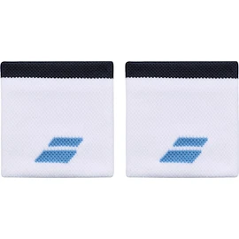 Schweißband Babolat Logo Wristband White/Drive Blue