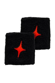 Schweißband Starvie Black Wristband Red Star 2 Pack