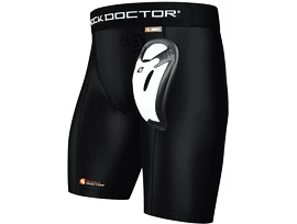 Shorts mit Tiefschutz Shock Doctor BioFlex Cup Black Senior