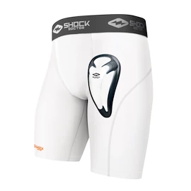 Shorts mit Tiefschutz Shock Doctor  BioFlex Cup White Senior