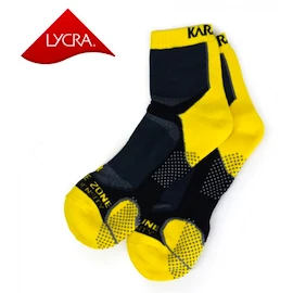 Socken Karakal Socks X4 Men Ankle Yellow/Black-41-47