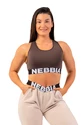 Sport BH Nebbia  Medium Impact Cross Back Sports Bra 410 brown