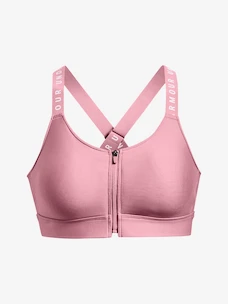 Sport BH Under Armour  Infinity High Bra Zip-PNK