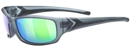 Sport Brille Uvex Sportstyle 211 Smoke Mat/Mirror Green (Cat. 3)