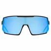 Sport Brille Uvex  Sportstyle 235 P Black Mat/ Mir.Blue