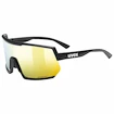 Sport Brille Uvex  Sportstyle 235 P Black Mat/ Mir.Red