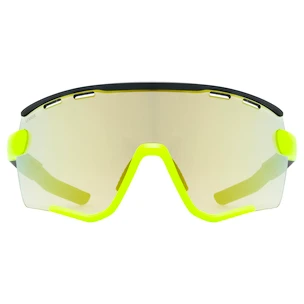 Sport Brille Uvex  Sportstyle 236 Set Black Lime Mat/Mirror Yellow (Cat. 2) + Clear (Cat. 0)