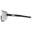 Sport Brille Uvex  Sportstyle 236 Set Black Mat/Mirror Silver (Cat. 3) + Clear (Cat. 0)