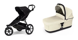 Sportkinderwagen Thule Urban Glide 3 Black + Bassinet Soft beige