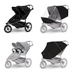 Sportkinderwagen Thule Urban Glide 3 Double Black + 2x Sicherheitsbügel + Regenschutz + Mückennetz