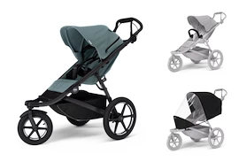 Sportkinderwagen Thule Urban Glide 3 Mid blue + Sicherheitsbügel + Regenschutz