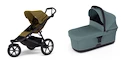 Sportkinderwagen Thule Urban Glide 3 Nutria green + Bassinet Mid blue