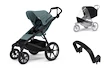 Stadt-Kinderwagen Thule Urban Glide 4-wheel Mid blue + Sicherheitsbügel + Regenschutz