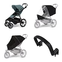 Stadt-Kinderwagen Thule Urban Glide 4-wheel Mid blue + Sicherheitsbügel + Regenschutz + Mückennetz