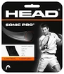 Tennissaite Head   Sonic Pro Black 1.30 mm (12 m)  1,30 mm