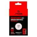 Tischtennisbälle Stiga  Perform 40+ ABS *** White 6 Pack