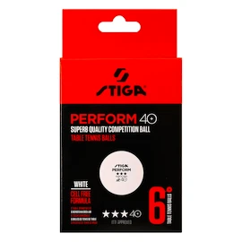 Tischtennisbälle Stiga Perform 40+ ABS *** White 6 Pack