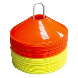 Trainingskegel Blue Sports Saucer 2" Kit 25x Yellow + 25x Orange