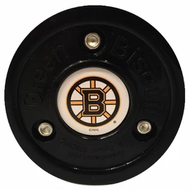 Trainingspuck Green Biscuit Boston Bruins Black