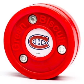 Trainingspuck Green Biscuit Montreal Canadiens Red