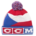 Wintermütze CCM  FLAG POM KNIT TEAM  CZECH Multiple Team Color