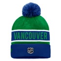 Wintermütze Fanatics  Authentic Pro Game & Train Cuffed Pom Knit Vancouver Canucks